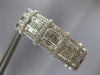 EXTRA LARGE 7.41CT DIAMOND 18KT WHITE GOLD 3D MULTI SQUARE HOOP HANGING EARRINGS