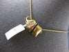 .46CT DIAMOND & AAA SAPPHIRE 18K YELLOW GOLD HAPPY ELEPHANT FUN FLOATING PENDANT