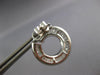 4.28CT DIAMOND 18KT WHITE GOLD 3D CIRCULAR SIDEWAYS HOOP BALLERINA STUD EARRINGS