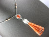 85.38CT DIAMOND AAA CORAL & SOUTH SEA PEARL 18KT WHITE GOLD CHANDELIER NECKLACE