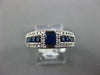 2.0CT DIAMOND & AAA SAPPHIRE 18K WHITE GOLD PRINCESS & ROUND SEMI BEZEL FUN RING