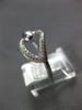 ESTATE .43CT DIAMOND 14KT WHITE GOLD 3D CLASSIC LEAF FUN RING