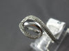 ESTATE .43CT DIAMOND 14KT WHITE GOLD 3D CLASSIC LEAF FUN RING