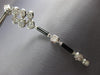 EXTRA LARGE 3.82CT DIAMOND & BLACK ENAMEL 18KT WHITE GOLD OVAL HANGING EARRINGS