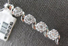 LARGE 1.33CT DIAMOND 14KT WHITE GOLD MULTI FLOWER JOURNEY BAR FLOATING PENDANT