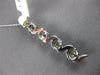 LARGE 1.33CT DIAMOND 14KT WHITE GOLD MULTI FLOWER JOURNEY BAR FLOATING PENDANT
