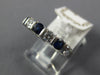 ESTATE .80CT DIAMOND & AAA SAPPHIRE PLATINUM 3D CLASSIC 7 STONE ANNIVERSARY RING