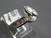 ESTATE 1.47CT WHITE & FANCY YELLOW DIAMOND 18KT WHITE GOLD CRISS CROSS LEAF RING
