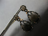12.94CT WHITE & BLACK DIAMOND & AAA SMOKEY TOPAZ 14KT ROSE GOLD HANGING EARRINGS