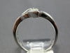ESTATE 1.47CT WHITE & FANCY YELLOW DIAMOND 18KT WHITE GOLD CRISS CROSS LEAF RING