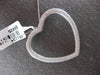 EXTRA LARGE 1.26CT DIAMOND 14KT WHITE GOLD OPEN HEART PUFF LOVE FLOATING PENDANT