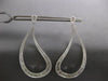 EXTRA LARGE 5.56CT DIAMOND 18KT WHITE GOLD 3D OPEN TEAR DROP HANGING EARRINGS