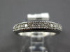 .23CT DIAMOND 14KT WHITE GOLD FILIGREE MILGRAIN SEMI ETERNITY ANNIVERSARY RING