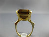 ESTATE EXTRA LARGE 25.0CT AAA SMOKEY TOPAZ 18KT YELLOW GOLD EMERALD CUT FUN RING