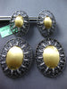 EXTRA LARGE 1.25CT DIAMOND 18KT BLACK GOLD DOUBLE OVAL CLIP ON HANGING EARRINGS