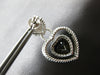 4.35CT DIAMOND & AAA SMOKEY TOPAZ 14KT WHITE GOLD TRIPLE HEART HANGING EARRINGS