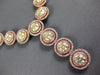 EXTRA LARGE 34.15CT PINK & FANCY YELLOW DIAMOND 18K ROSE GOLD 3D TENNIS NECKLACE