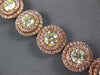 EXTRA LARGE 34.15CT PINK & FANCY YELLOW DIAMOND 18K ROSE GOLD 3D TENNIS NECKLACE