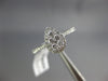 ESTATE .39CT DIAMOND 18KT WHITE GOLD 3D CLUSTER PEAR SHAPE HALO FRIENDSHIP RING