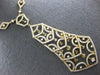LARGE 3.77CT DIAMOND 14KT YELLOW GOLD TEAR DROP CHANDELIER BY THE YARD NECKLACE