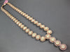 EXTRA LARGE 34.15CT PINK & FANCY YELLOW DIAMOND 18K ROSE GOLD 3D TENNIS NECKLACE