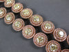 EXTRA LARGE 34.15CT PINK & FANCY YELLOW DIAMOND 18K ROSE GOLD 3D TENNIS NECKLACE