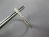 ESTATE 1.0CT DIAMOND 14KT WHITE GOLD 3D ROUND HOOP INSIDE OUT HANGING EARRINGS
