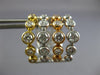 LARGE 2.26CT DIAMOND 18KT TRI COLOR GOLD MULTI ROW HOOP HUGGIE HANGING EARRINGS