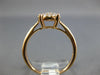 ESTATE WIDE .37CT DIAMOND 18K ROSE GOLD 3D CLASSIC 4 PRONG CLUSTER OVAL FUN RING
