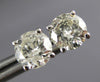 ESTATE 1.67CT DIAMOND 14K WHITE GOLD CLASSIC ROUND 4 PRONG MARTINI STUD EARRINGS