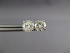 ESTATE 1.67CT DIAMOND 14K WHITE GOLD CLASSIC ROUND 4 PRONG MARTINI STUD EARRINGS