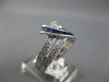 1.49CT DIAMOND & AAA SAPPHIRE 14KT WHITE GOLD 3D ROUND & BAGUETTE LOVE KNOT RING