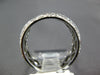 WIDE .85CT DIAMOND 14KT WHITE GOLD 3D FILIGREE 3/4TH ETERNITY ANNIVERSARY RING