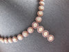 EXTRA LARGE 34.15CT PINK & FANCY YELLOW DIAMOND 18K ROSE GOLD 3D TENNIS NECKLACE