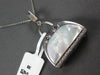 LARGE 3.5CT DIAMOND & AAA MOTHER OF PEARL 14KT WHITE GOLD FILIGREE PURSE PENDANT