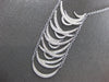 EXTRA LARGE 3.62CT DIAMOND 14K WHITE GOLD CRISS CROSS HAPPY FACE LARIAT NECKLACE