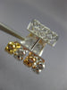LARGE 2.26CT DIAMOND 18KT TRI COLOR GOLD MULTI ROW HOOP HUGGIE HANGING EARRINGS