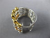 LARGE 2.26CT DIAMOND 18KT TRI COLOR GOLD MULTI ROW HOOP HUGGIE HANGING EARRINGS