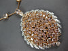 EXTRA LARGE 29.04CT WHITE & PINK DIAMOND 18KT WHITE & ROSE GOLD TENNIS NECKLACE