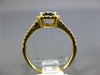 ESTATE .60CT DIAMOND 18KT YELLOW GOLD 3D CLUSTER SQUARE OCTAGON FRIENDSHIP RING