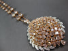 EXTRA LARGE 29.04CT WHITE & PINK DIAMOND 18KT WHITE & ROSE GOLD TENNIS NECKLACE