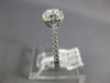ESTATE .36CT DIAMOND 18KT WHITE GOLD CLASSIC CLUSTER SQUARE HALO FRIENDSHIP RING