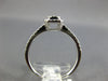 ESTATE .36CT DIAMOND 18KT WHITE GOLD CLASSIC CLUSTER SQUARE HALO FRIENDSHIP RING