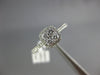 ESTATE .36CT DIAMOND 18KT WHITE GOLD CLASSIC CLUSTER SQUARE HALO FRIENDSHIP RING