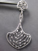 EXTRA LARGE 3.1CT DIAMOND 14K WHITE GOLD ETOILE TEAR DROP HEART HANGING EARRINGS