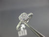ESTATE .36CT DIAMOND 18KT WHITE GOLD CLASSIC CLUSTER SQUARE HALO FRIENDSHIP RING