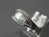 WIDE 1.20CT DIAMOND 14KT WHITE GOLD 3D ROUND & BAGUETTE CHANNEL ANNIVERSARY RING