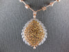 EXTRA LARGE 29.04CT WHITE & PINK DIAMOND 18KT WHITE & ROSE GOLD TENNIS NECKLACE