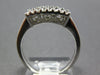 WIDE 1.20CT DIAMOND 14KT WHITE GOLD 3D ROUND & BAGUETTE CHANNEL ANNIVERSARY RING