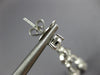 LARGE 2.90CT DIAMOND 18KT WHITE GOLD 3D ROUND & BAGUETTE OVAL HANGING EARRINGS
